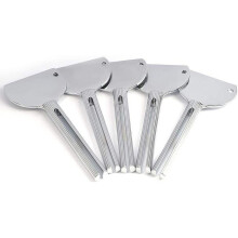 Lot de 5 tubes souples, accessoires métalliques pour dentifrice et cosmétiques, faciles à utiliser