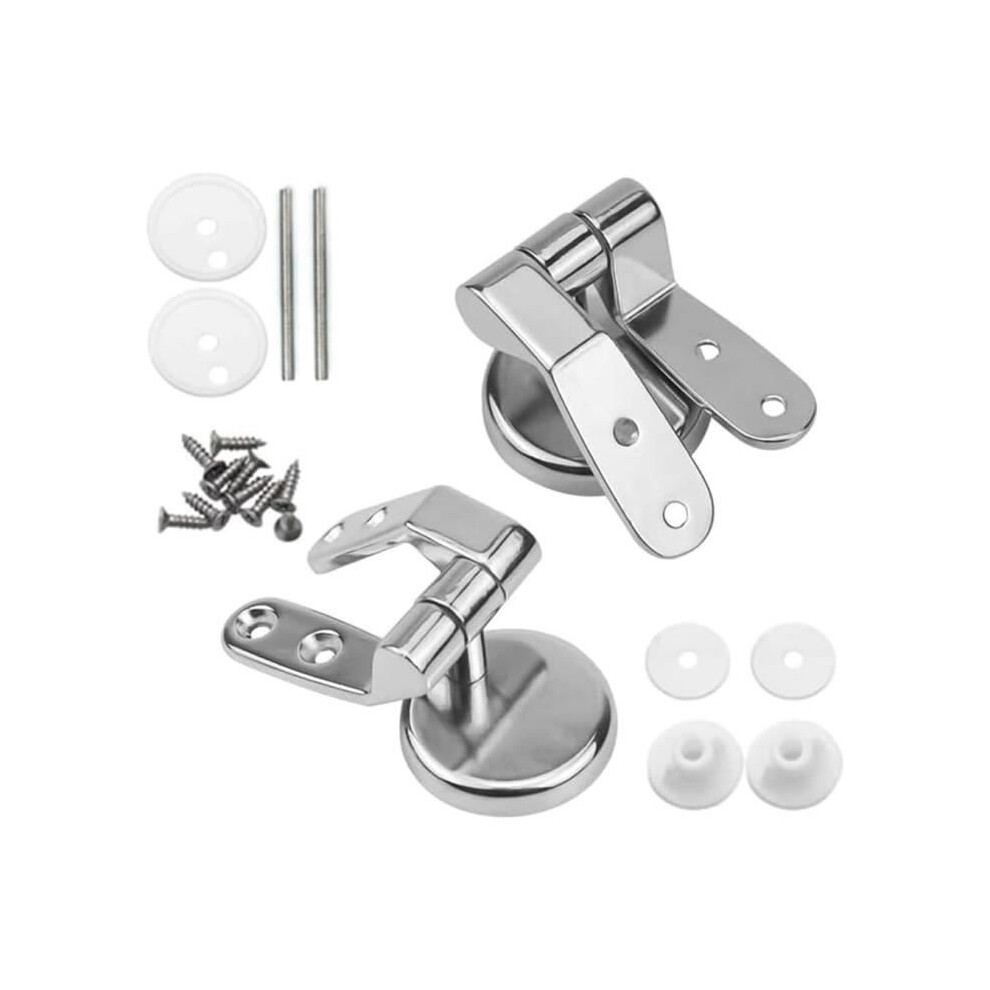 Toilet Seat Fixing Kit - Universal - Zinc Alloy Hinges - Easy Installation - Durable 9102920015834