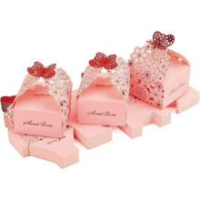 30 scatoline portaconfetti per matrimoni, battesimi, feste, contenitori di carta per caramelle con design floreale e a farfalla -