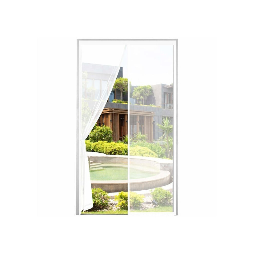 Thick Magnetic Mosquito Net Curtain For Door 120 X 220 Cm Â White (Balcony, Terrace, Cellar) 9102920015216