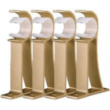Gordijnroedebeugels van aluminiumlegering met één gat, plafondmontagebeugel voor gordijnroede