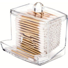 Doosje voor wattenstaafjes, dispenser voor wattenstaafjes, opbergdoos voor de badkamer, acryl opbergdoos voor wattenstaafjes voor