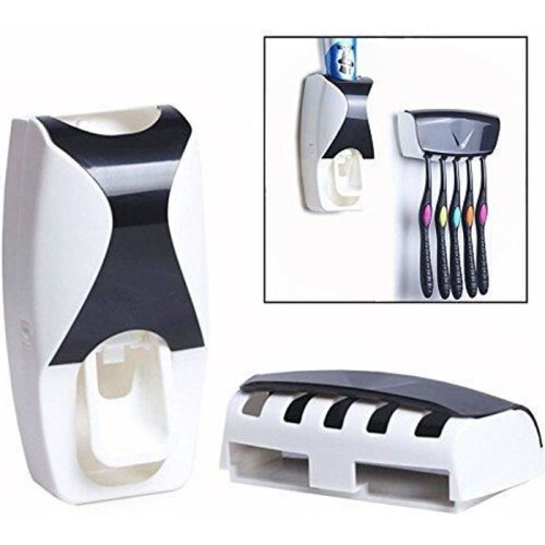 Dispenser automatico di dentifricio e porta spazzolino