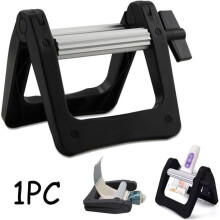 Spremi dentifricio - Dispenser a rullo per tubetto di dentifricio - Nero - 10x10,5 cm - 125 g/pz