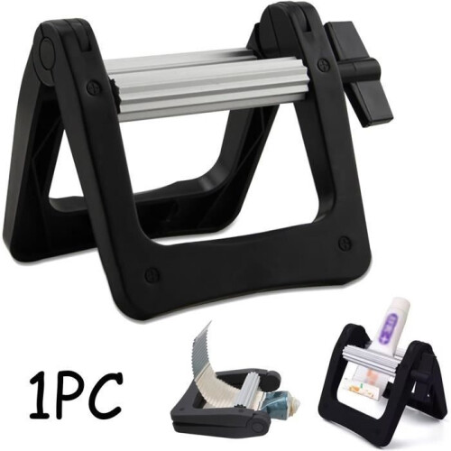 Toothpaste Squeezer - Rolling Paint Tube Dispenser - Black - 10x10.5cm - 125g/pc