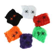 Tessuto spettrale per Halloween - 4 pezzi - 4 colori - Ragnatele incluse