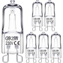 Ampoule halogène G9 - Marque - 25 W - Dimmable - Blanc chaud - Angle de diffusion 360