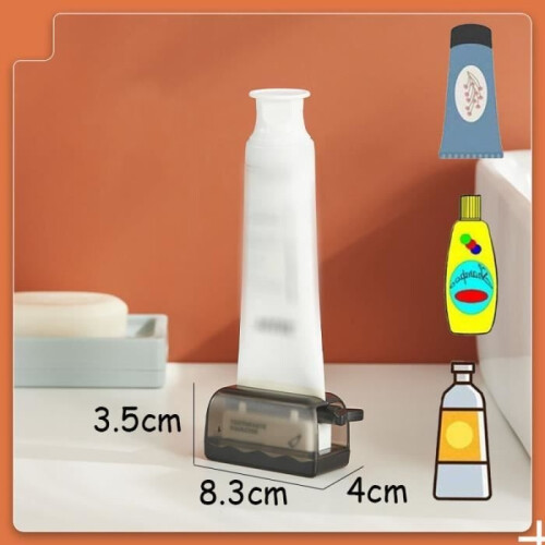 Toothpaste Squeeze - Not Specified - 2pcs - PP+PS Plastic - Grey - 8.3x4x3.5cm 1