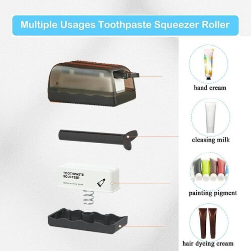 Toothpaste Squeeze - Not Specified - 2pcs - PP+PS Plastic - Grey - 8.3x4x3.5cm 2