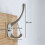 Wall-mounted coat rack - YYV - 36mm - 2 hooks - White - Metal - Bathroom 1