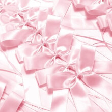 Decorative bows - for antenna/car/wedding/party/birthday - 100 pieces - Pink