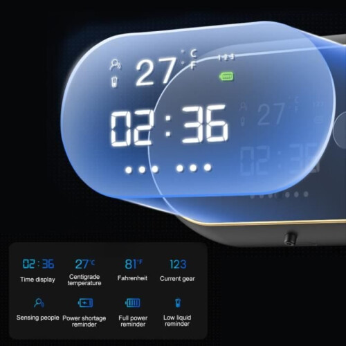 Automatic soap dispenser - QINGQUE - Wall-mounted - Refillable - Temperature display - Self-cleaning 1
