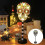 Lampe décorative d'Halloween - Lampe de table LED en forme de citrouille, kit multicolore 3