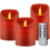 Candela a LED - Senza marca - 3 pezzi - Rossa - Telecomando - Timer 2-4-6-8 ore 1