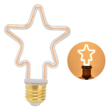 Ampoule LED E27 - SONEW - Lustre Étoile - Blanc chaud - Durée de vie : 10 000 heures - Intérieur