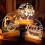 Décorations de citrouille d'Halloween, veilleuses colorées avec télécommande 5