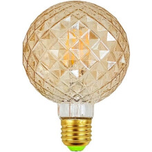 Ampoule LED - YYV - G95 - 4W - E27 - Blanc chaud - Ambre - Rétro