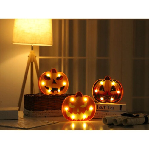 Pumpkin LED Lights - Halloween - Decorations - Night Lights - Plastic 1