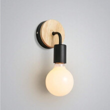 Applique murale blanche de style moderne (ampoule non incluse)