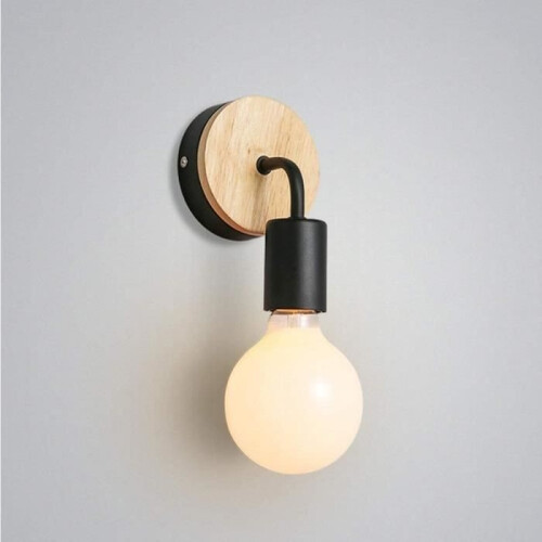 Applique murale blanche de style moderne (ampoule non incluse)