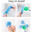Set of 5 squeeze tubes, toothpaste dispenser, roll-up toothpaste tube, toothpaste holder, toothpaste clip, clock 4