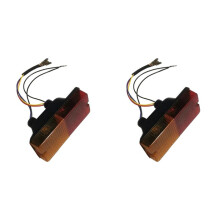 2X for Shandong Taishan Tractor Direction Lamp Set 25.48.040-2 / 25.48C1.041 - Front & Rear Lights
