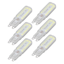 Ampoules LED G9 - OMABETA - 7 W - Lot de 6 - Intensité variable - Lumière blanche - Économie d'énergie