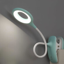 LED-lukulamppu, lasten pöytävalaisin, jossa joustava kaulaosa, USB-ladattava, lukijoille, opiskelulle ja työskentelylle, sininen