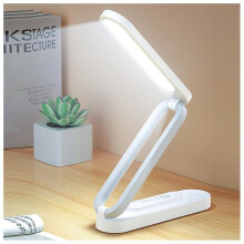 Lampada da scrivania a LED pieghevole e senza fili - Lampada da tavolo dimmerabile a 3 livelli - Delicata sugli occhi - Lampada da