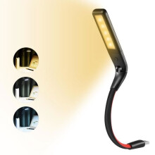 USB LED-laptoplamp, 3 kleuren, traploos dimbare helderheid, draagbaar