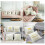 Housse de coussin - Noël - Blanc et or - 45 x 45 cm - Polyester - Décoration intérieure 3
