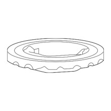 2X 13504061 Front Upper Base for Sonic Aveo T300 2012-2019