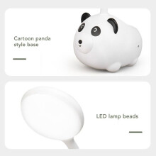 Lukulamppu - Lasten - Panda - Joustava - USB-ladattava - 600 mAh LED