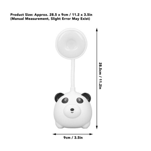 Leeslamp - Kinder - Panda - Flexibel - USB oplaadbaar - 600 mAh LED