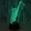 JUSTUP 3D Lamp Illusion Night Light Dimmable 16 Color Changing Smart Touch Magic Saxophone 2