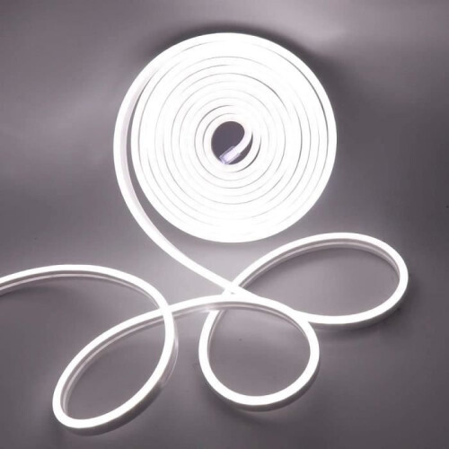 Flexibele neon LED-strip - 5 meter - IP65 waterdicht - wit - 120 LED's/meter