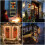 LED Santa Claus string lights, 0.75m, 97 LED lights, 8 modes, timer memory function, waterproof. 4
