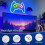 COOVEE LED Neon Sign - Game Controller - 38x25cm - USB Charging - Adjustable Brightness 4