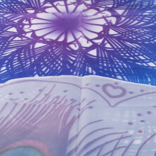Rundes Strandtuch, Wandteppich, Tischdecke, Strandtuch aus Mikrofaser mit Pfauenmuster, runde Yogamatte/Schal