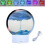 Table Lamp - 3D - LED Hourglass - 7 Colors - Round Glass - Touch Control 1