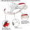 USB LED Strip Light - Not Specified - 30cm - 18 LEDs - 6000K - Touch Dimmer 3