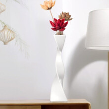 Grand vase en céramique, décoration d'étagère moderne, vase noir créatif pour fleurs, décoration intérieure contemporaine