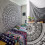 Indischer Mandala-Wandbehang - TEMPSA - Grau - Polyester - Ethno-Stil 1