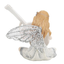 Figurine - SONEW - Fée jouant de la guitare - Résine synthétique - Décorative - Unisexe