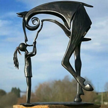 Statua di cavallo in metallo, scultura, arte moderna, ornamenti per casa e ufficio, figura artigianale (B)