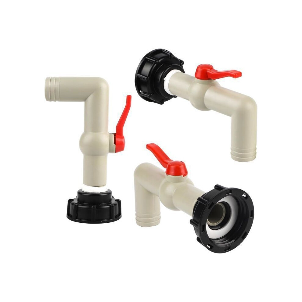 2 Pcs 1000L Tank Tap Adapter S60x6 Coarse Thread Ibc Tank Adapter 1" Ibc Tank Fitting Tap 9102920024638