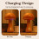 Bedside Lamp - Model - Solid Wood - LED - USB Rechargeable - Yellow 1