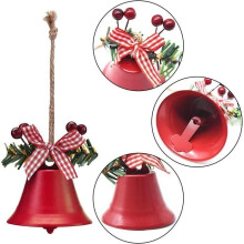 Pendentifs cloches de Noël - ZGEER - Lot de 12 - Multicolores - Fer - Décoration intérieure