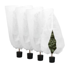 Housse de protection pour plantes - Lot de 4 - 80 x 120 cm - Tissu imperméable - Extérieur