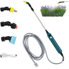 2400 mAh electric sprayer with 3 adjustable nozzles, 5 m flexible hose, digital battery level display